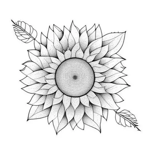 Forest And Sunflowers