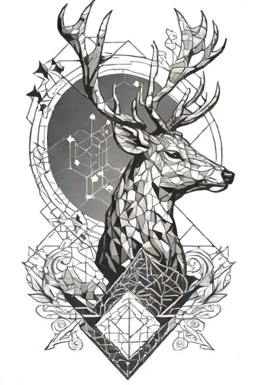Deer With Earth Elements Forming