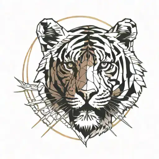 Tiger And Peace Sign