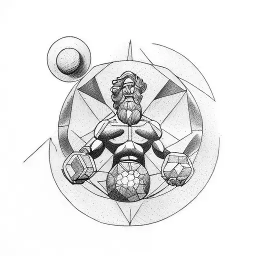 Atlas Holding The Earth On His Back