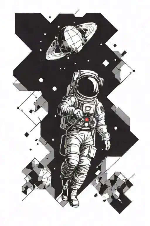 Astronaut In Space Lost