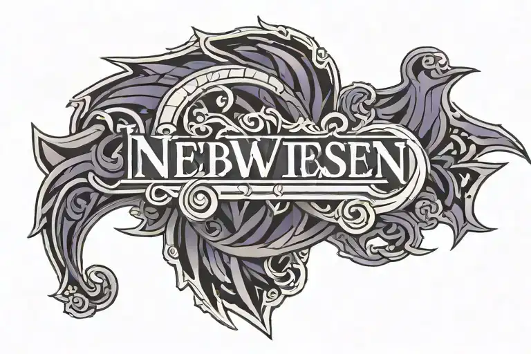 Northwestern University Logo Intertwined With The Word Dad