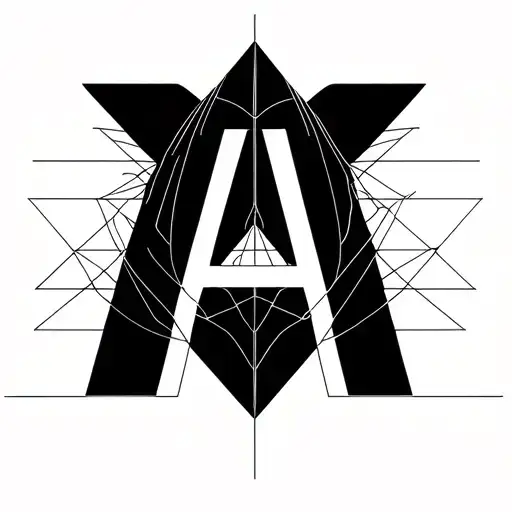 Letter A And Infinte Symbol