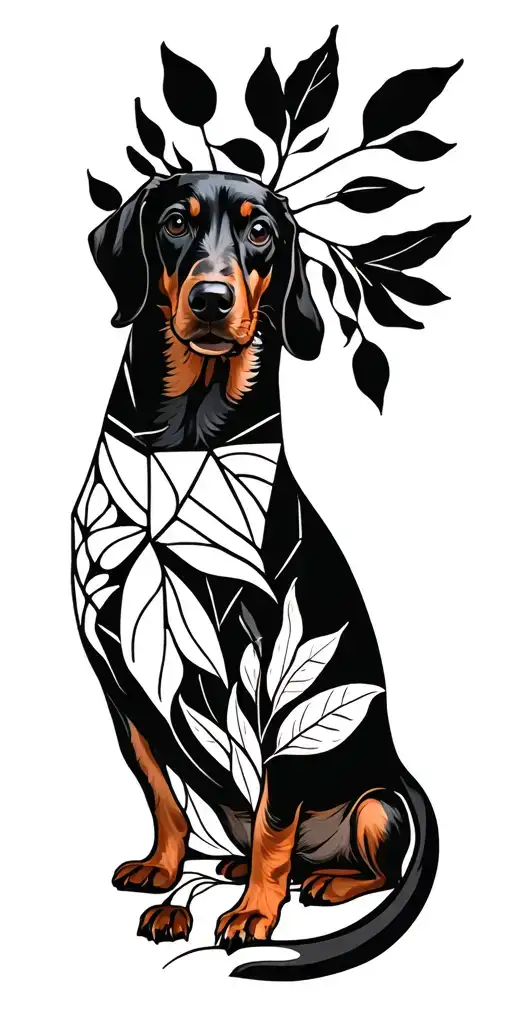Dachshund Nature Inspired