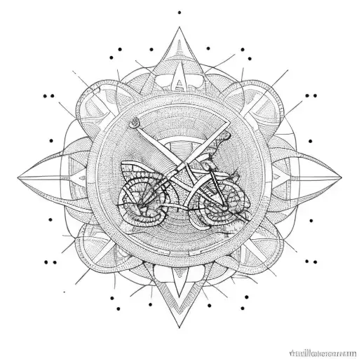 Bicycle Cassette Morphing Into Sun