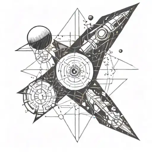 Space Tattoo On The Forearm