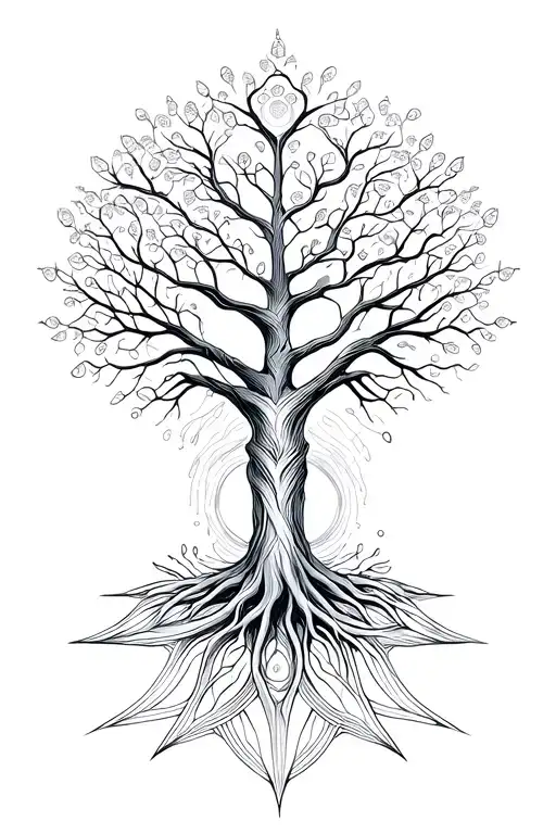 Tree Of Life That Is Half Alive