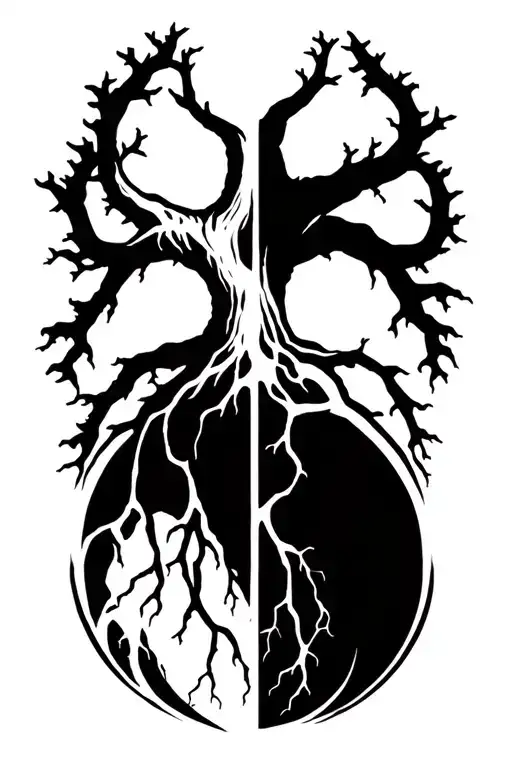 Tree Of Life Thats Dead With Roots