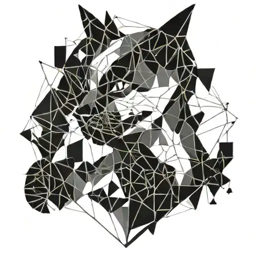 A Cat Scratching A Heart In Two