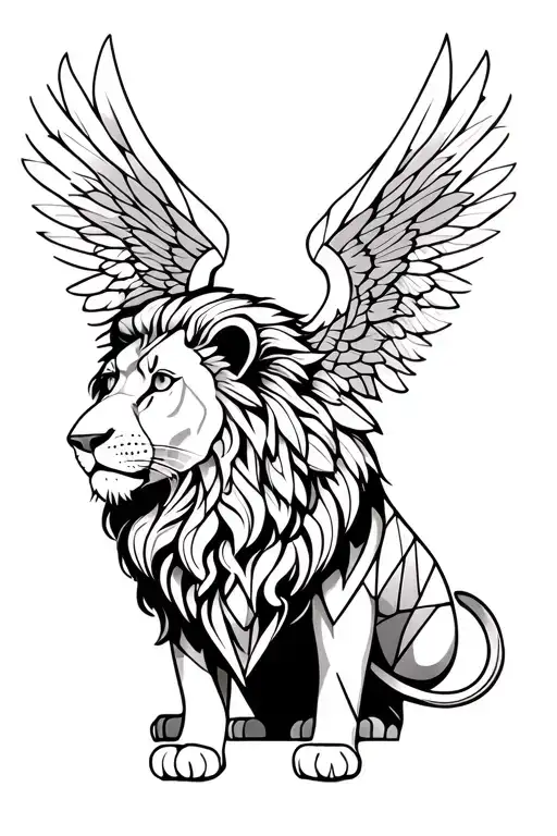 Lion With An Angel