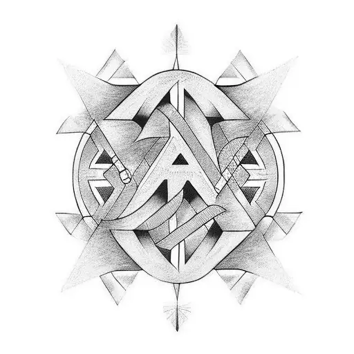 A Good Looking Symbol With The Letters From The Names David And Hanna