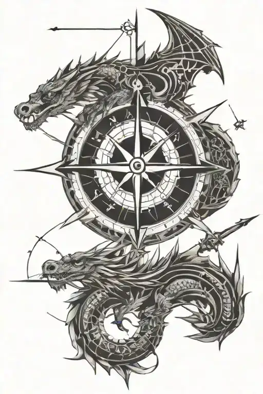 Compass And Dragon