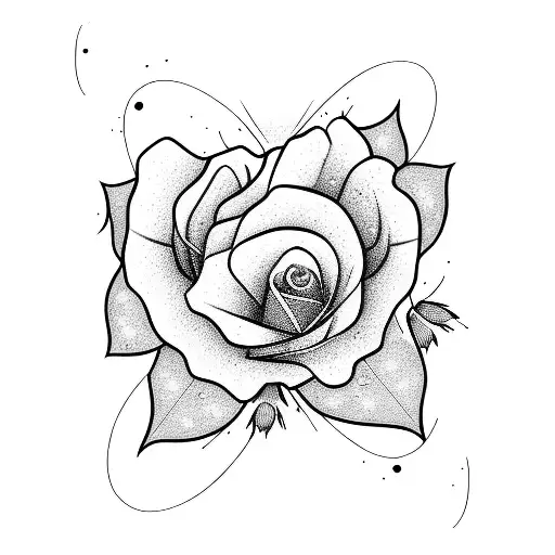 Broken Glass With Flowers