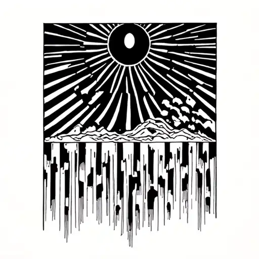 Sun Becomes A Waterfall