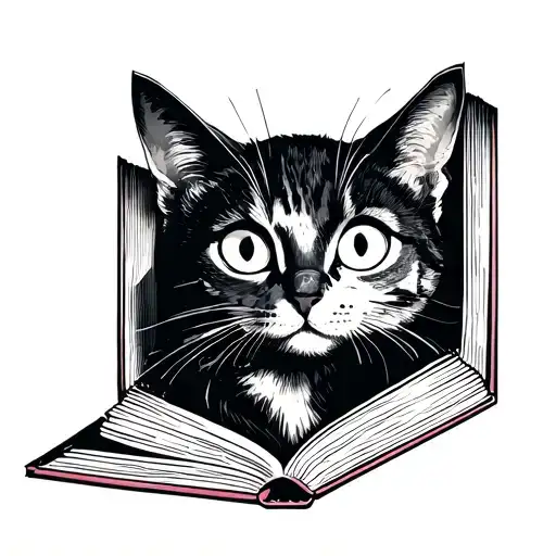 Coraline Cat Coming Out Of The Book