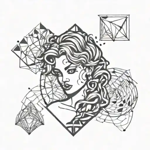 Motherhood Symbolic Punk Sketch Black Grey And One Prominent Colour