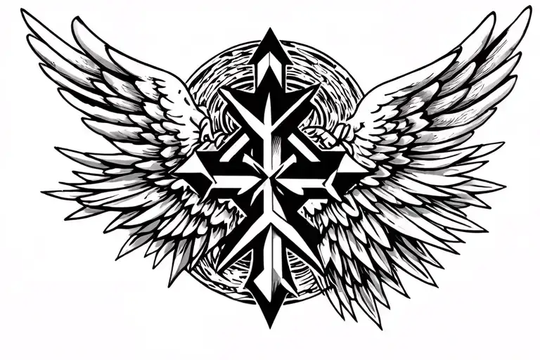 Gangsta Cross With Angel