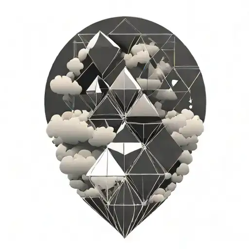 5 Diamond Rings In Clouds