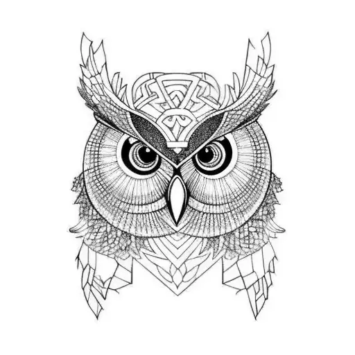 Owl & Bass Clef & Semi-colon