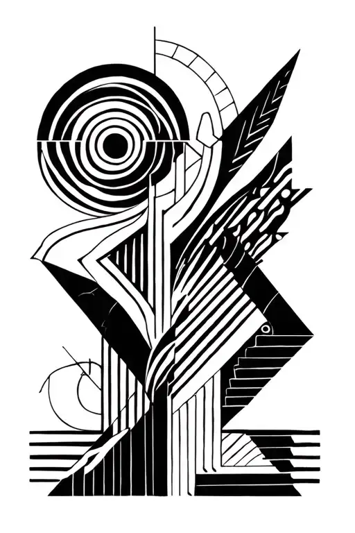 Abstract Blackwork