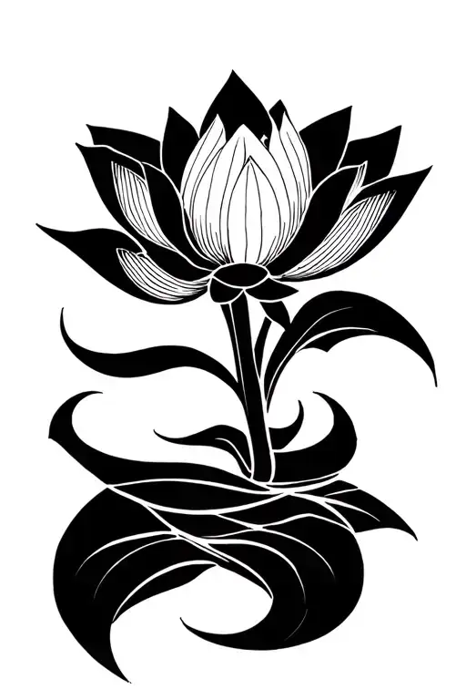 Lotus Flower Emerging