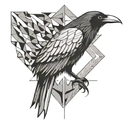 A Raven Standing Tall