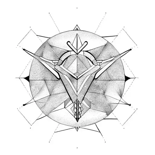 Sagittarius And Virgo Geometric