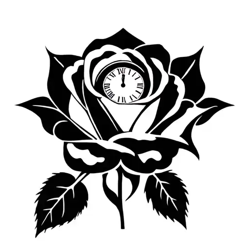 Rose And Clock