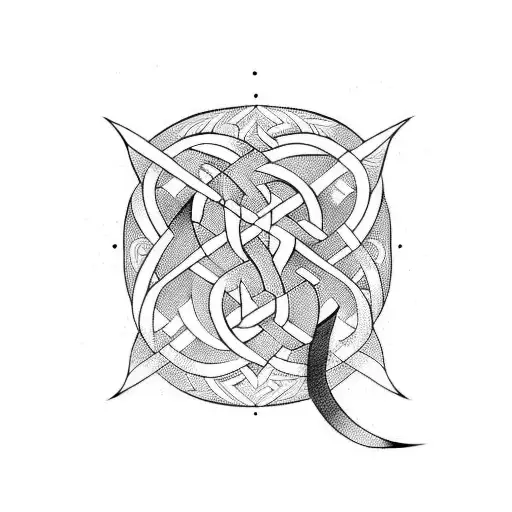 Hourglass Minimalist Viking Style