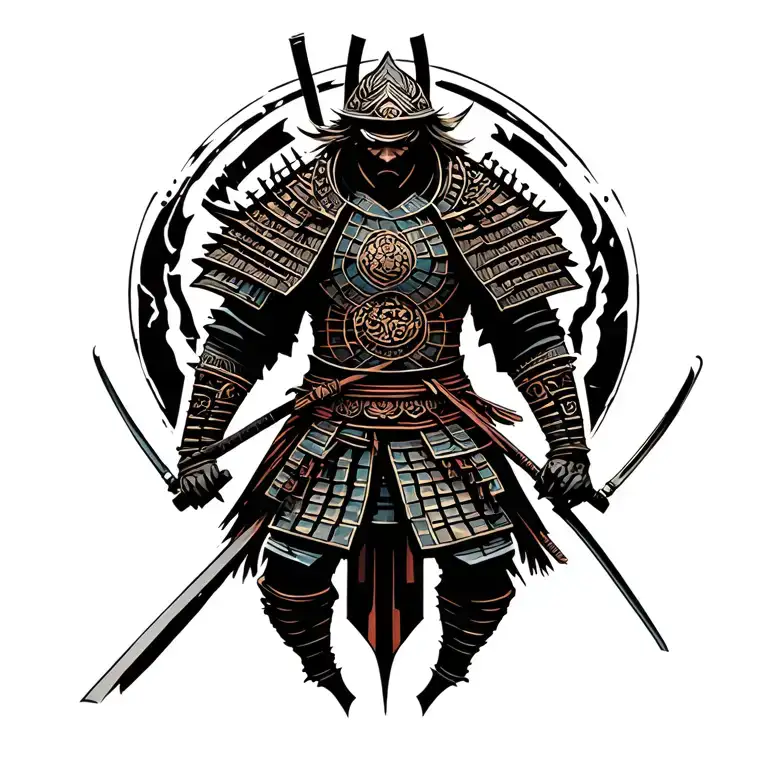 Samurai Warrior Wielding