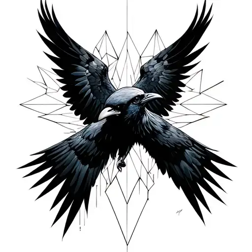 Raven Flying