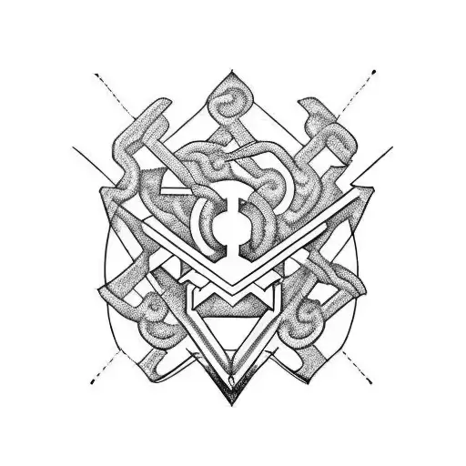 Line Drawing Motorcycle Combined With Letters A J L And Infinity Logo