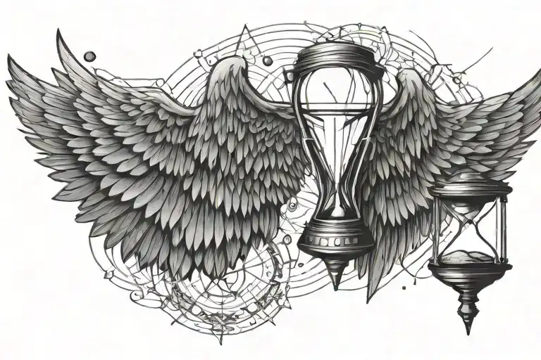 Wings And Hourglass