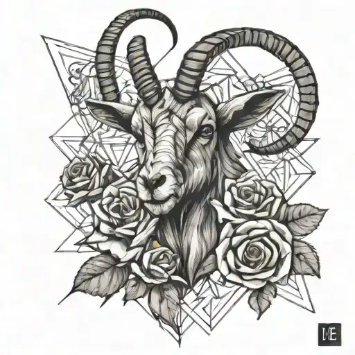 Goat And Rose