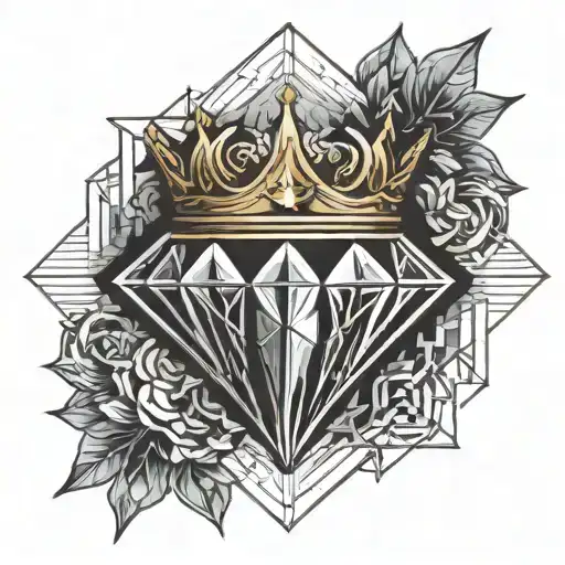 Diamond With Crown