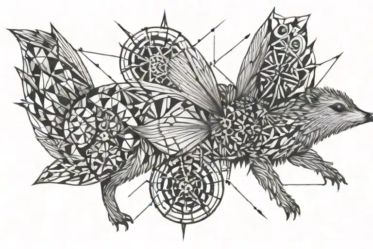 Hedgehog Bee Gear Compass