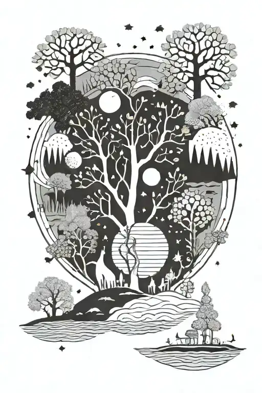 Planets Ginco Moomin Love Trees