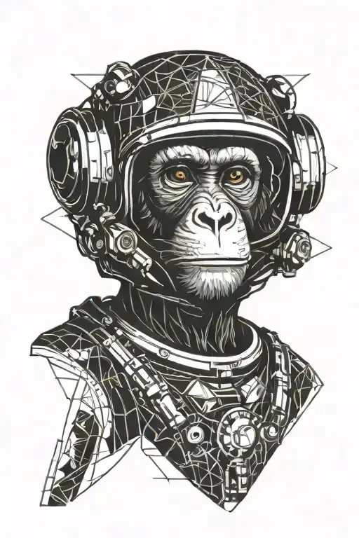 Monkey Astronaut Helmet