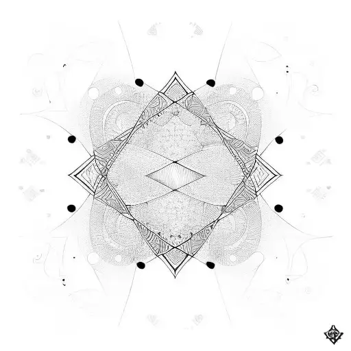 Fine Line Circles With Love Hearts