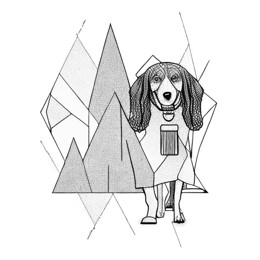 Woman Walking With Her Dog