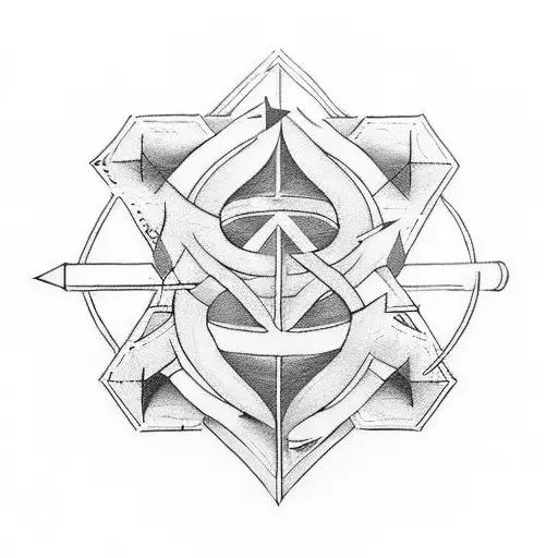 Arrow Like Line With Symbols