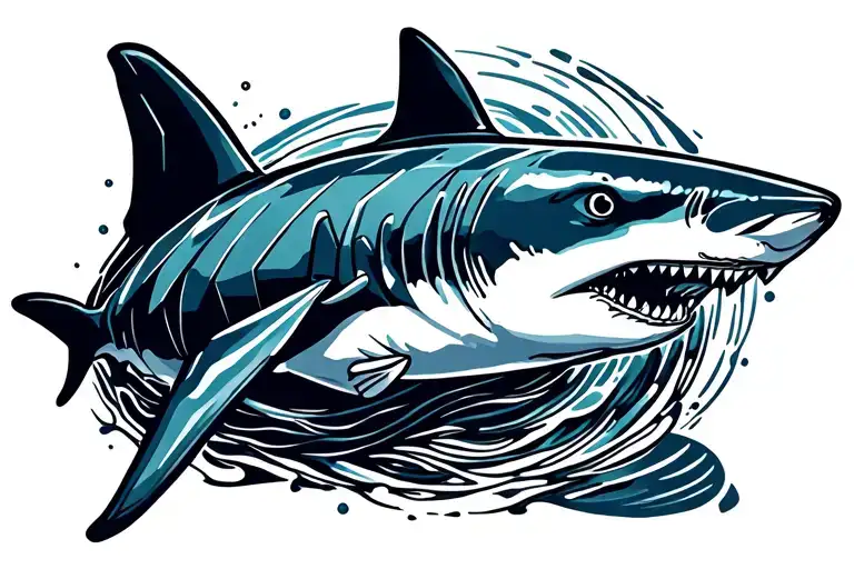 Just Keep Swimming On A Shark