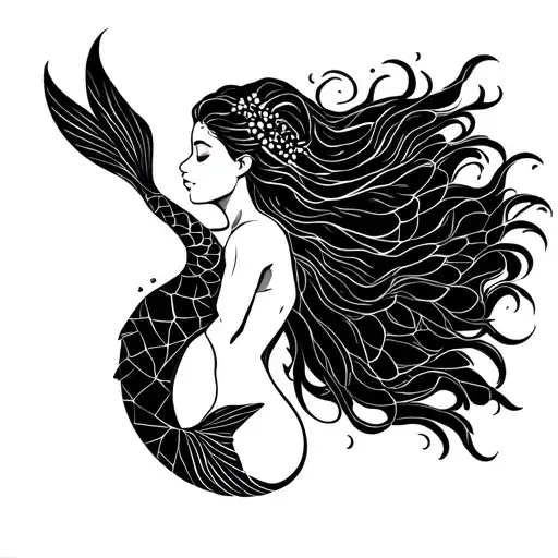 Mermaid On The Back