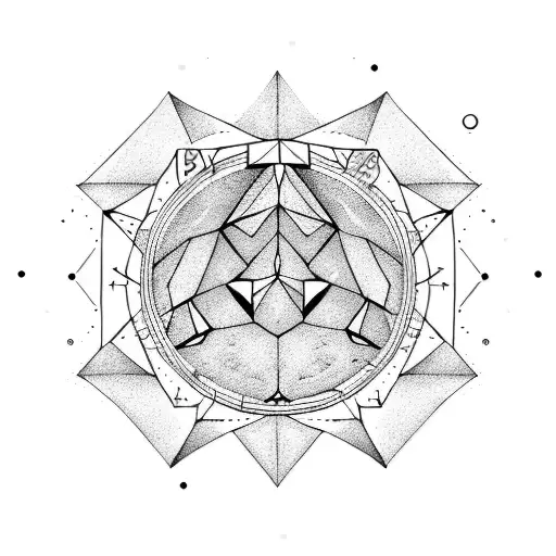 Sagittarius Constellation And Jupiter Glyph