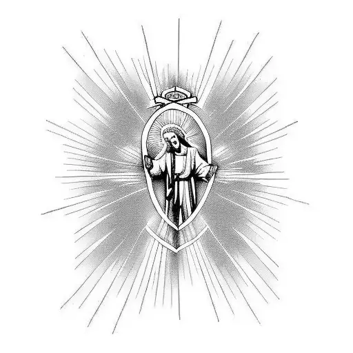 Jesus Christ Divine Mercy Stained Glass