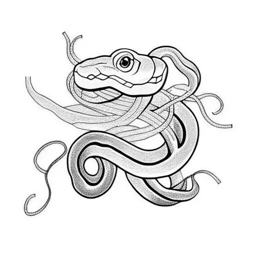 Snake Symbolizing Cancer