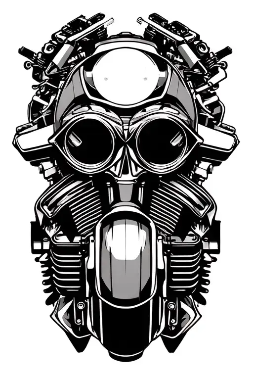 Motorcycle V-twin Engine