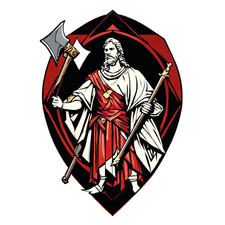St Florian With Axe