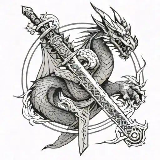 Dragon Samurai Sword