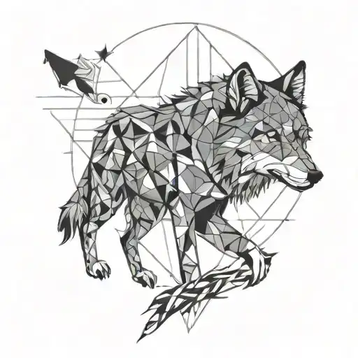 Wolf And Compass